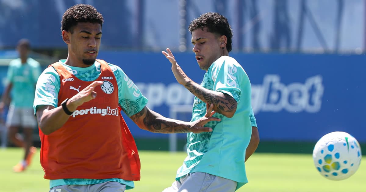 Palmeiras x Grêmio: Crias da Academia completam treino