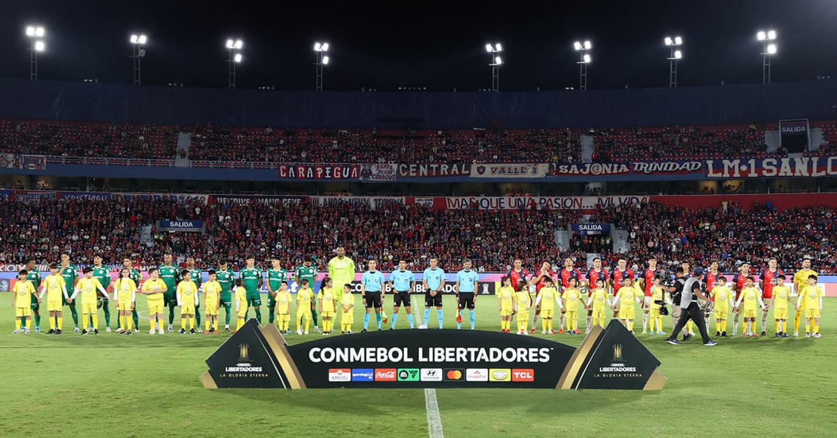 Ficha técnica de Cerro Porteño 1 x 1 Palmeiras