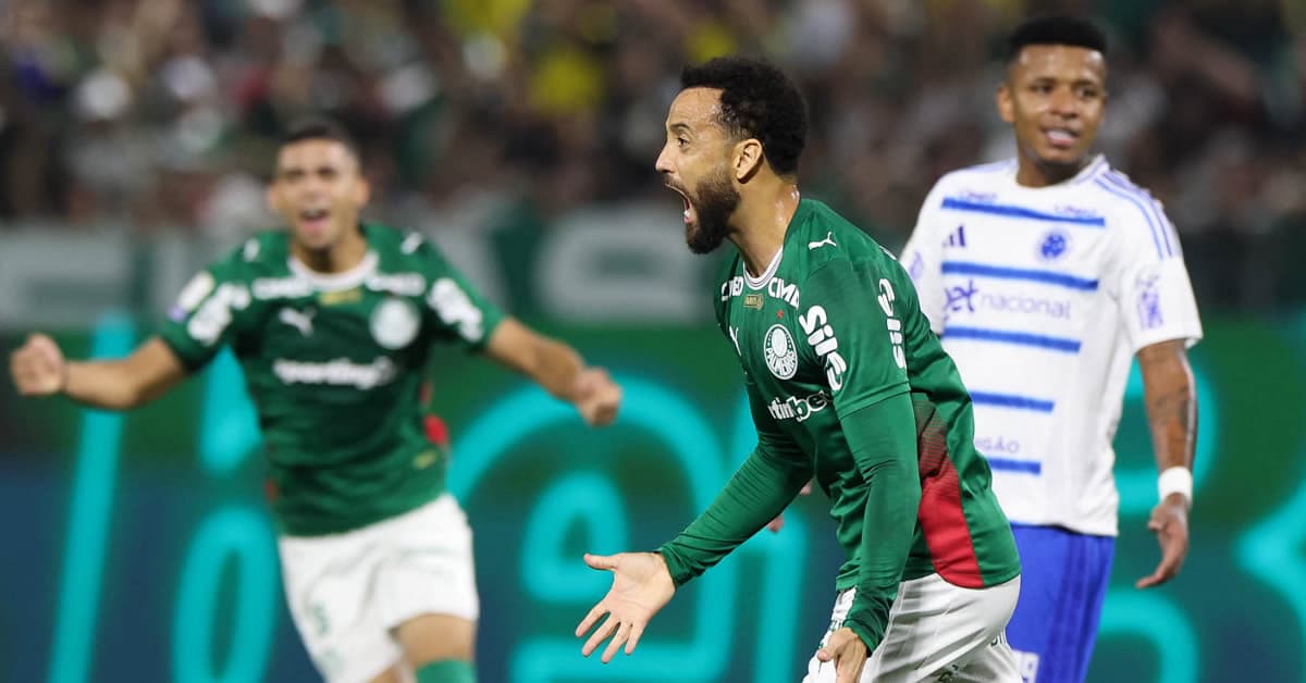 Palmeiras fica no 1 a 1 com o Cruzeiro e chega ao terceiro empate seguido no Brasileirão