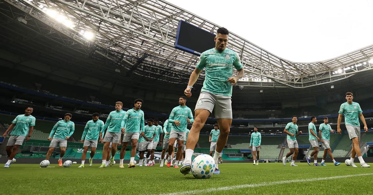 Palmeiras encerra preparação para enfrentar a Chapecoense; veja provável escalação