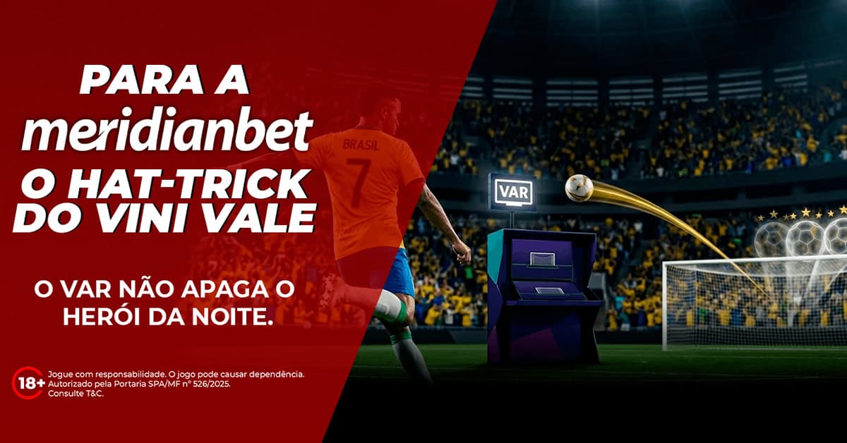 Para a Meridianbet, o hat-trick do Vini vale - o VAR não apaga o herói da noite