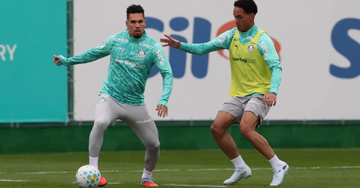 Paulinho e Vitor Roque em campo e sem Abel: a tarde de quinta-feira do Palmeiras