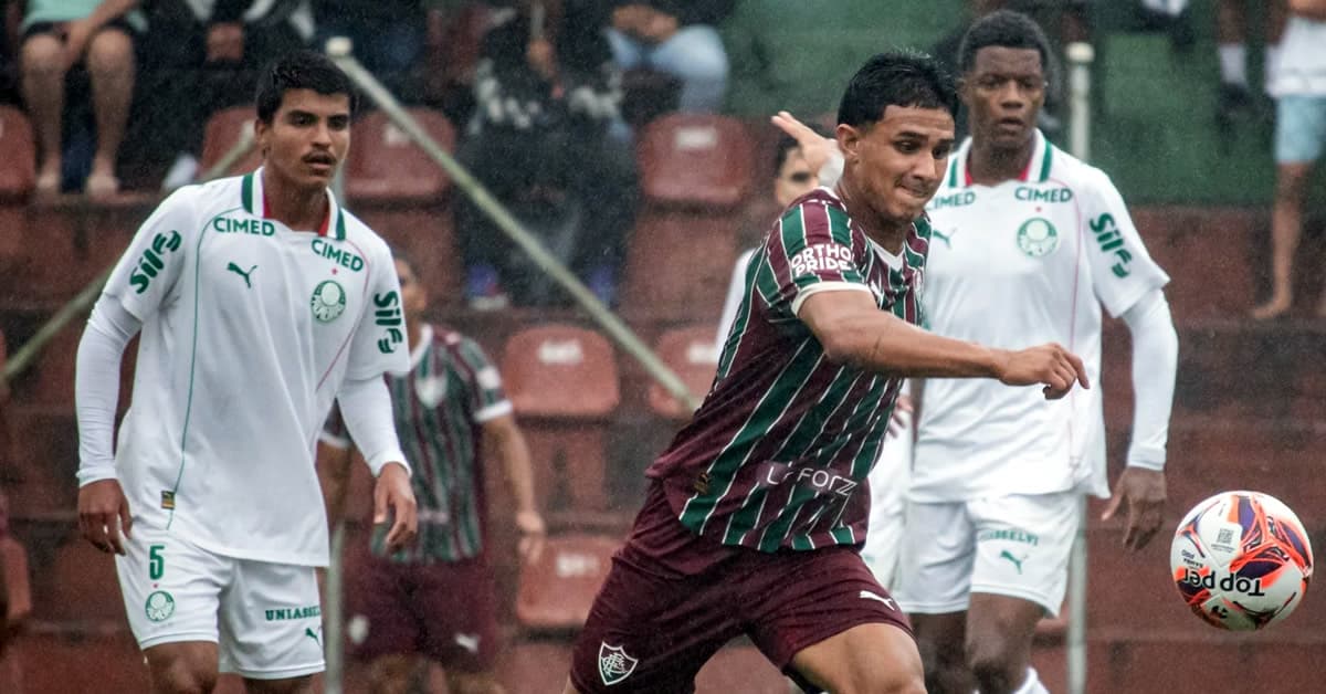 Palmeiras faz 3 a 0 no Fluminense e segue invicto no Brasileirão Sub-20