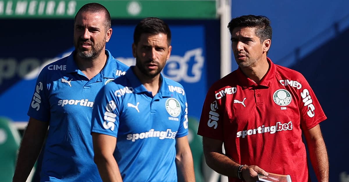Com Abel e Giay de volta, Palmeiras ensaia bolas paradas antes de jogo-treino