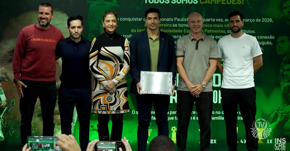 Depois de Gómez, Palmeiras inaugura espaço permanente de Abel Ferreira na Sala de Troféus