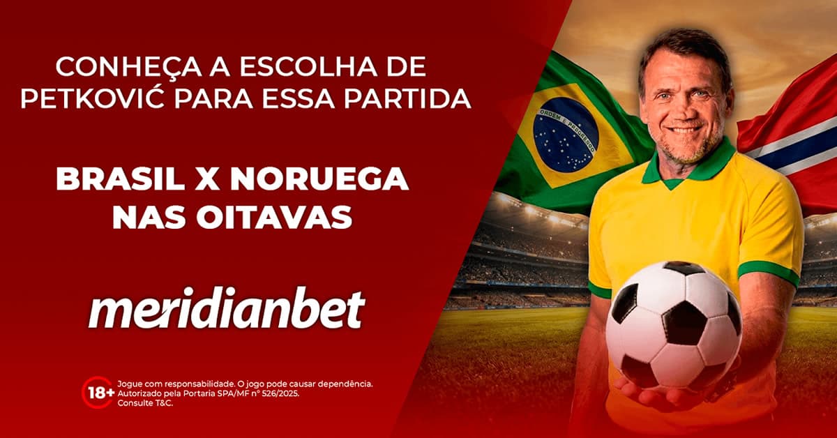 Brasil x Noruega nas oitavas, domingo às 17h.