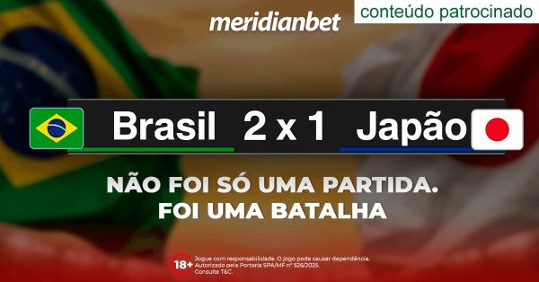 Brasil 2 x 1 Japão. A Seleção lutou até o apito final, sofreu, virou — e o sonho do Hexa segue vivo
