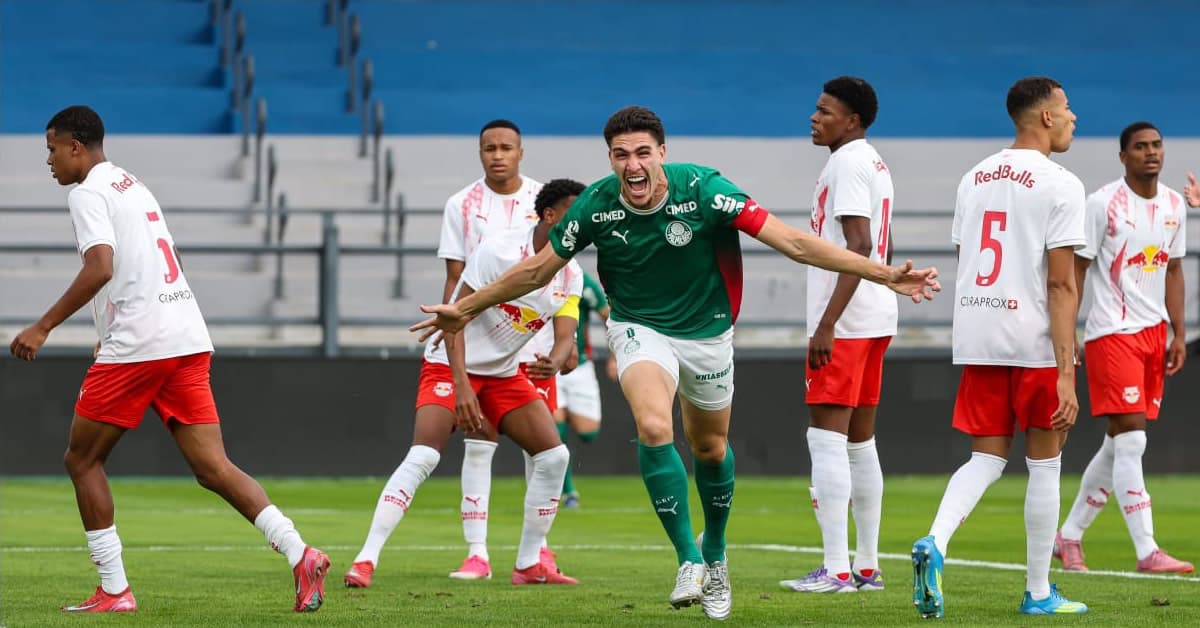 Palmeiras empata com o Red Bull Bragantino no jogo de ida da semifinal do Brasileirão Sub-20