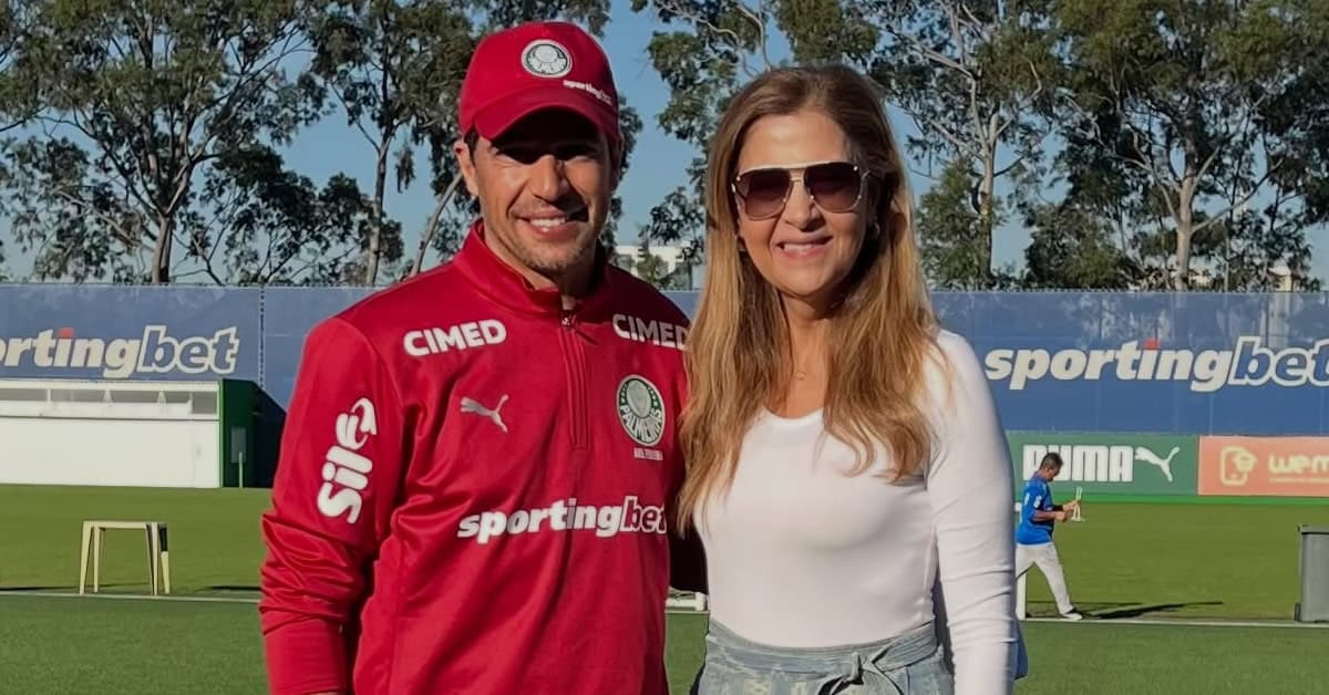 Leila Pereira ironiza críticas em nova manifestação de apoio a Abel Ferreira