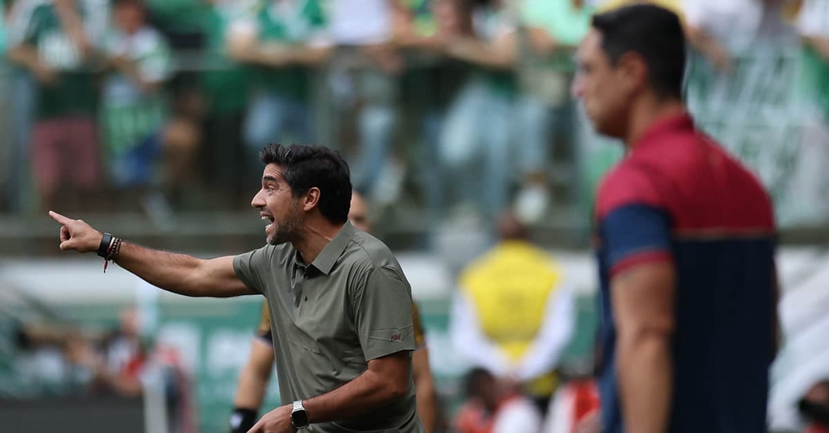 Abel revela orientação que deu no intervalo para Palmeiras derrotar o Fortaleza