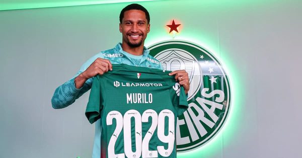 Palmeiras anuncia prorrogação do contrato de Murilo