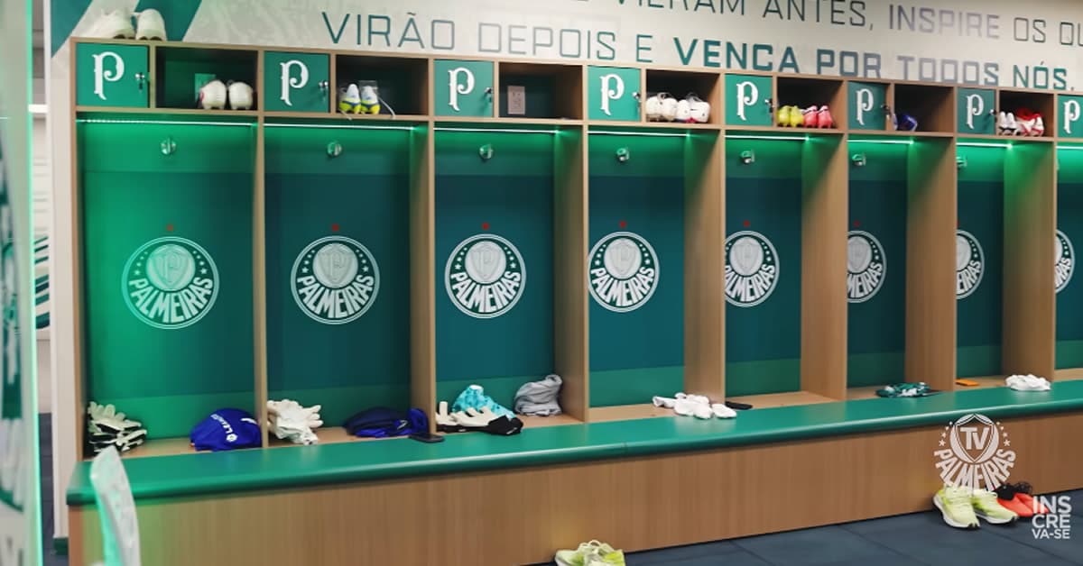 Vídeo: Palmeiras apresenta novidades no vestiário do Nubank Parque