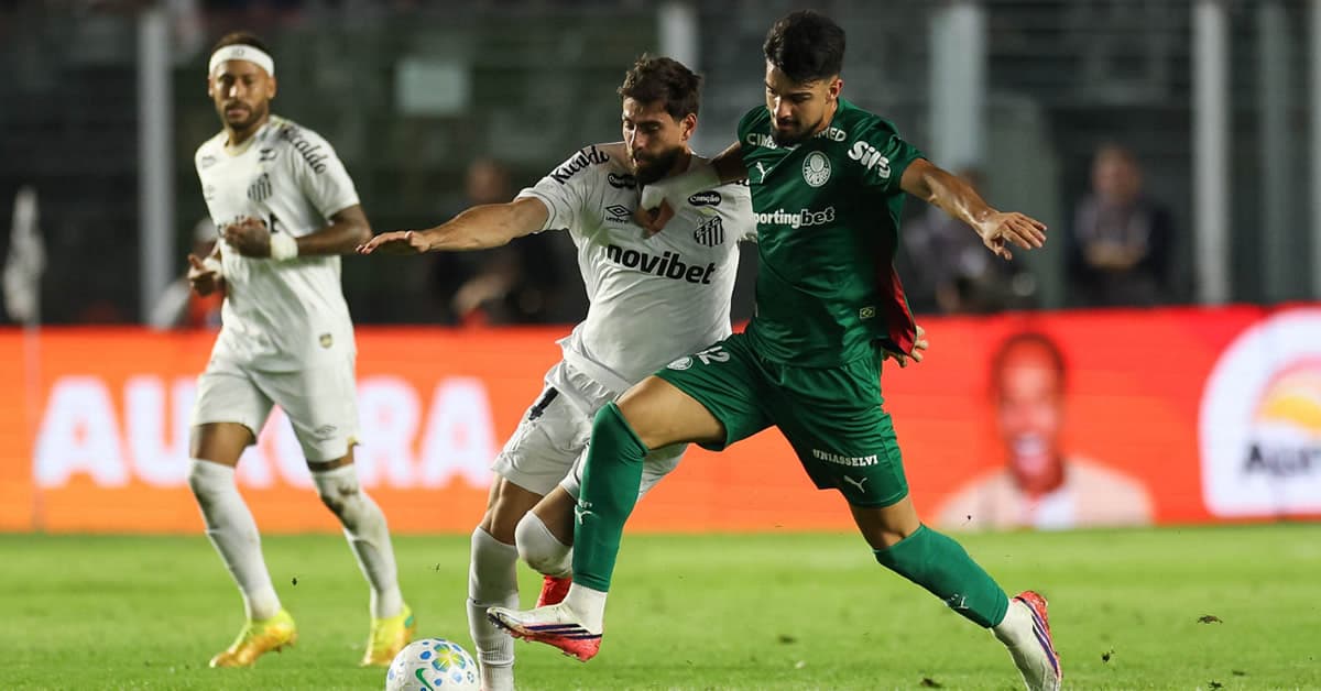 Palmeiras volta a perder muitos gols, empata com o Santos e avança à semifinal da Copa do Brasil