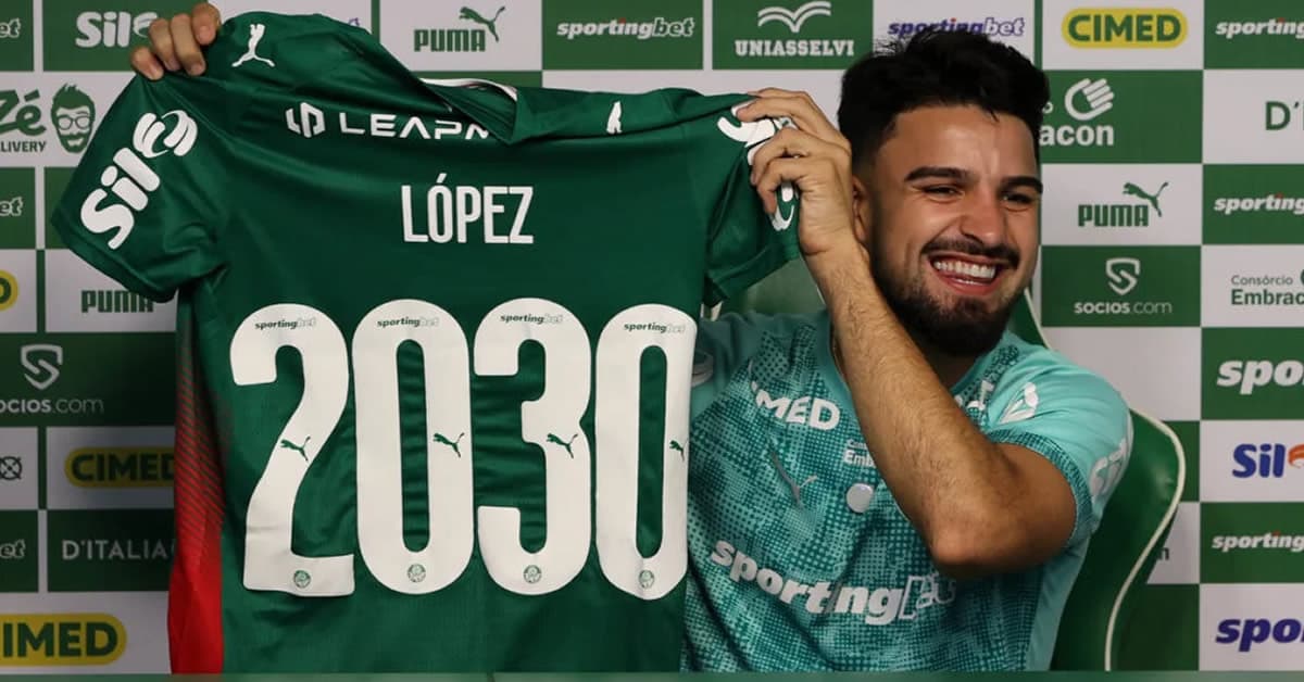 Palmeiras anuncia prorrogação do contrato de López