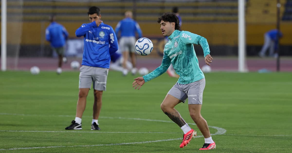 Palmeiras encerra preparação para enfrentar a LDU; veja provável escalação