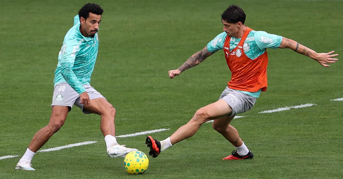 Palmeiras encerra preparação para enfrentar o Vasco; veja provável escalação