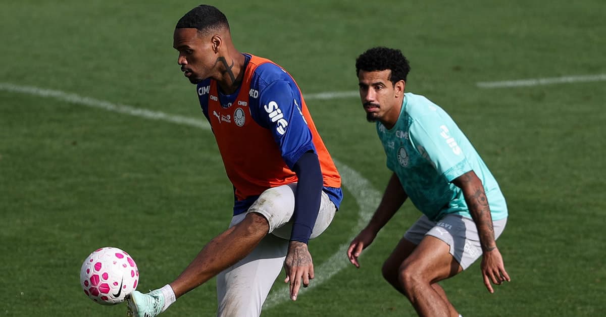 Palmeiras encerra preparação para enfrentar o Santos; veja provável escalação